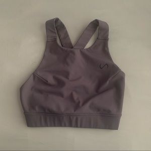 TLF Purple Longline Sports Bra